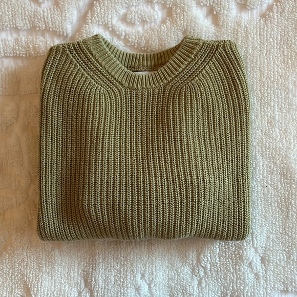 Zara - Girls Sage Green Knit Sweater - Picture 6 of 8